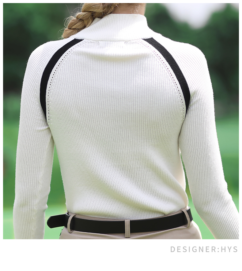PGM 2021高尔夫套装女羊毛衫长袖毛衣春季柔软时尚防寒高尔夫服装