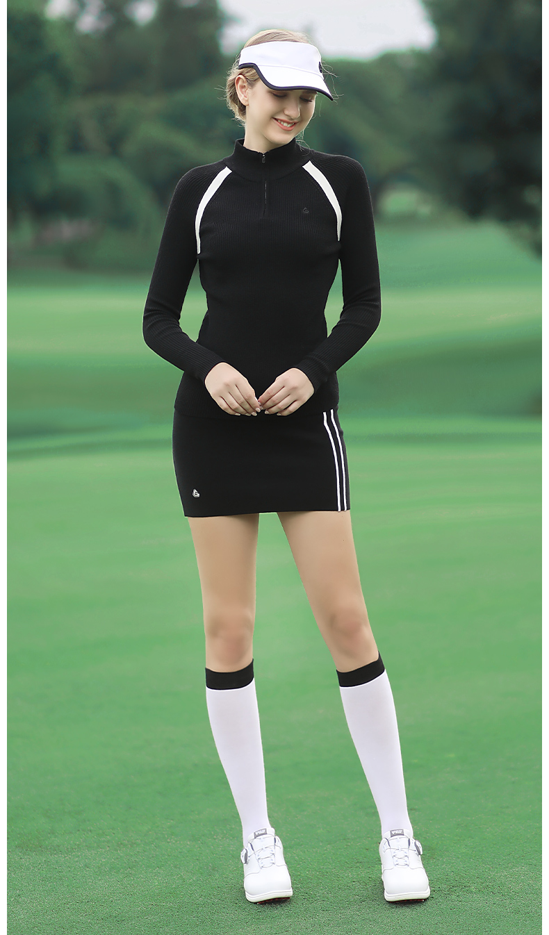 PGM 2021高尔夫套装女羊毛衫长袖毛衣春季柔软时尚防寒高尔夫服装
