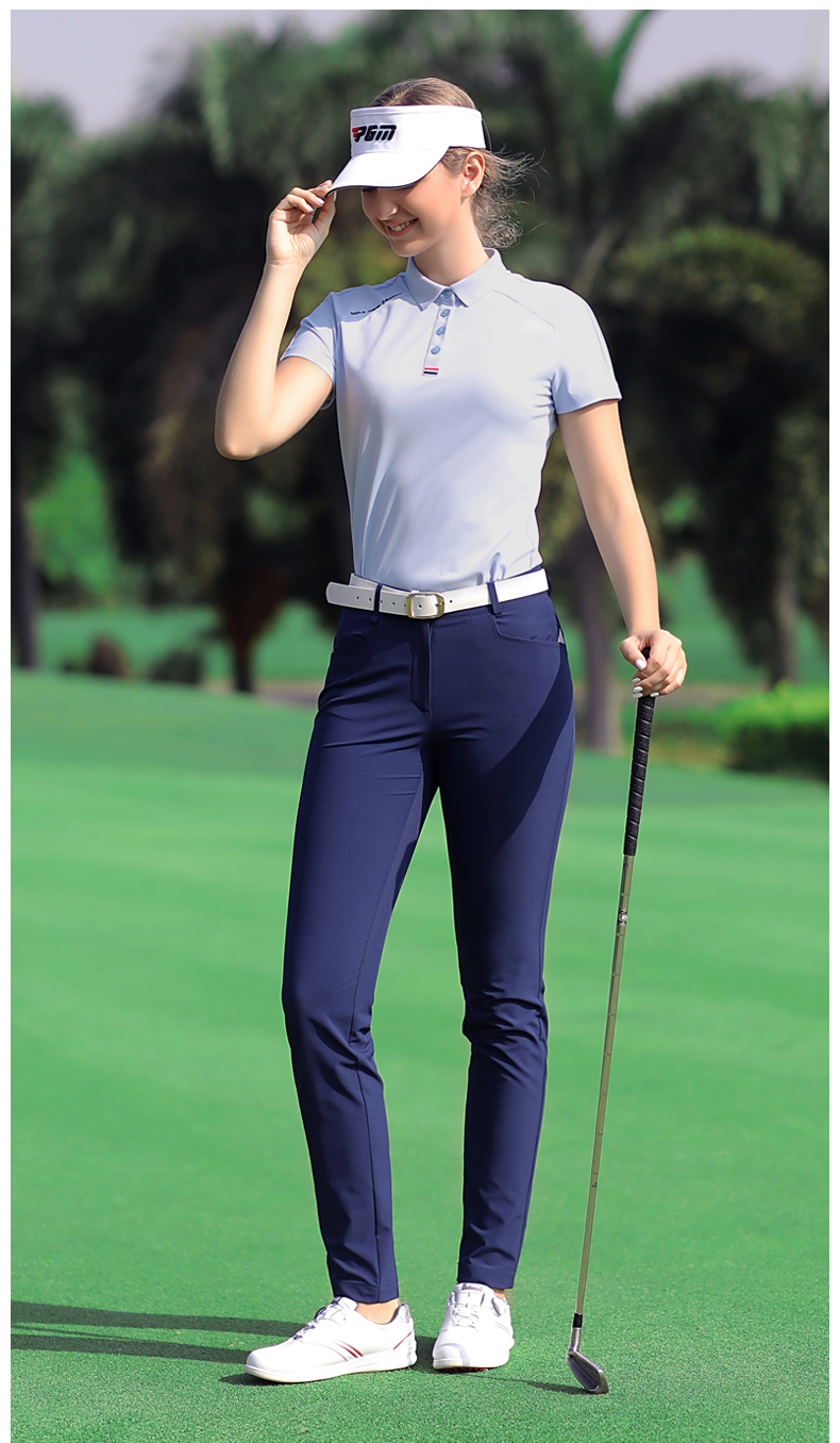PGM高尔夫球服装女夏季速干衣服短袖T恤上衣运动球服羽毛球服女装