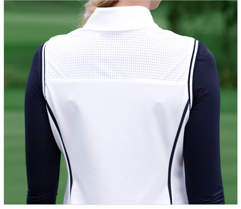 美国PGA 春季新品 高尔夫运动女装 立领背心外套 舒适透气