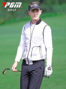 PGM 高尔夫男士背心马甲 舒适透气 轻薄防晒  golf外套防风衣服