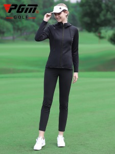 PGM 春夏新款 高尔夫女士外套 长袖连帽式 柔软舒适 时尚防寒