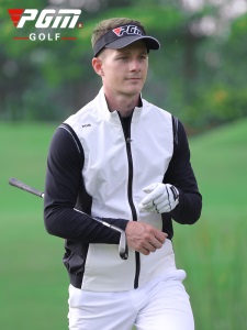 PGM 秋夏季 高尔夫马甲男士防风背心golf衣服外套服装男装上衣