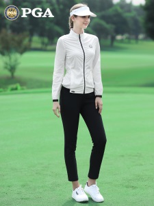 美国PGA 2021春秋季新款 高尔夫女士外套/风衣 防风防雨 舒适时尚