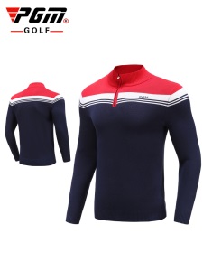 PGM 高尔夫球衣服装 男士冬季保暖毛衣上衣针织衫长袖t恤golf衣服