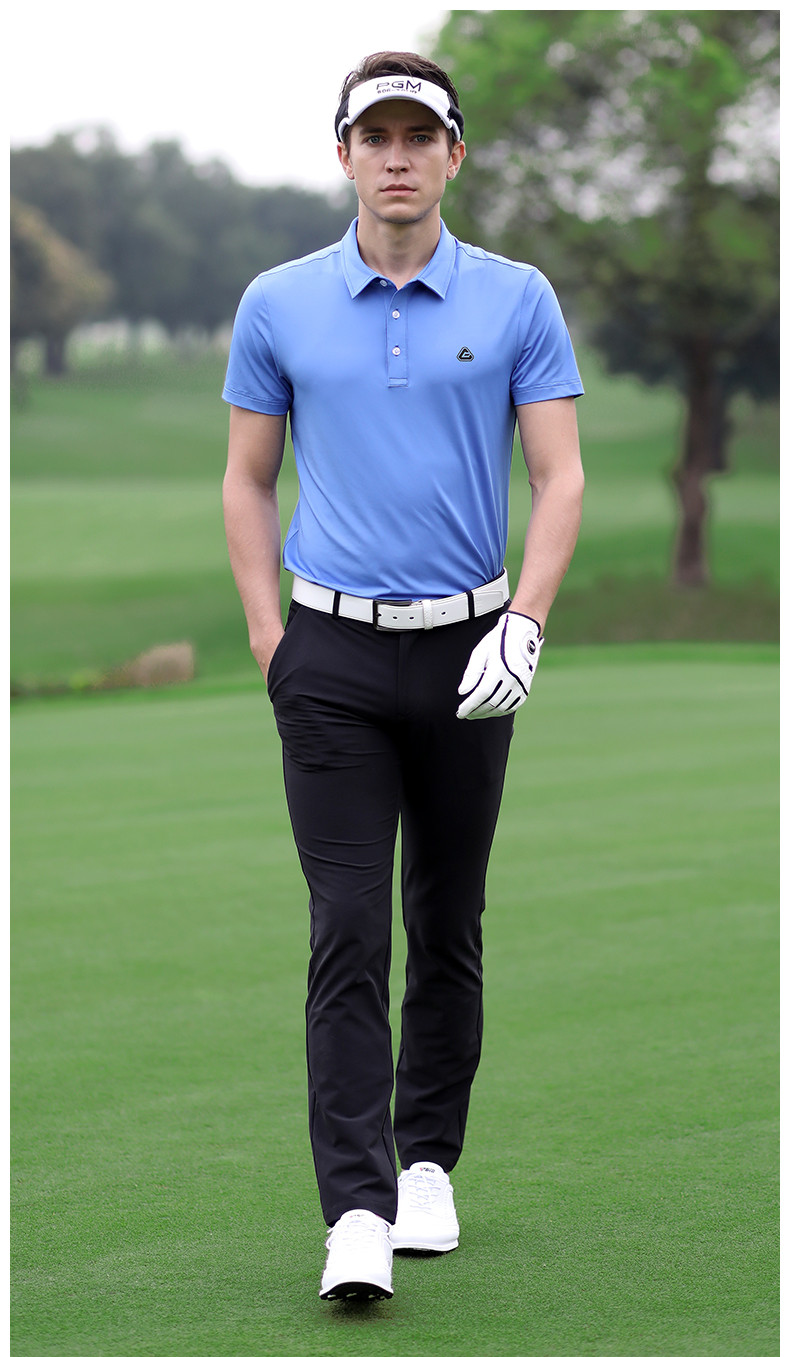 PGM 夏季新品 高尔夫短袖 男士T恤 golf服装 透气速干 运动男装