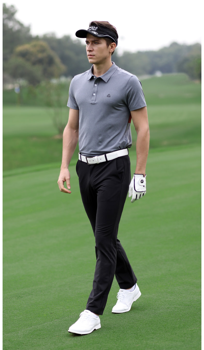 PGM 夏季新品 高尔夫短袖 男士T恤 golf服装 透气速干 运动男装