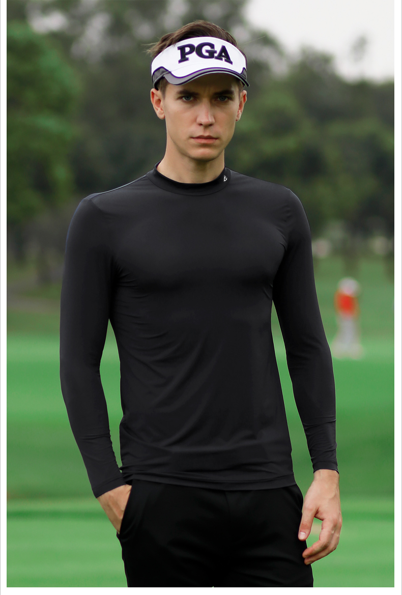 PGM 夏季新款 高尔夫防晒衣男士冰丝打底衫golf长袖t恤上衣服装男