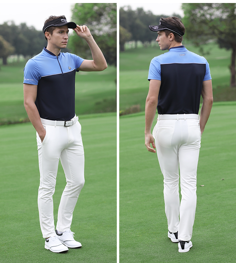 PGM 夏季新款 高尔夫服装男士短袖t恤速干面料夏季男装衣服上衣