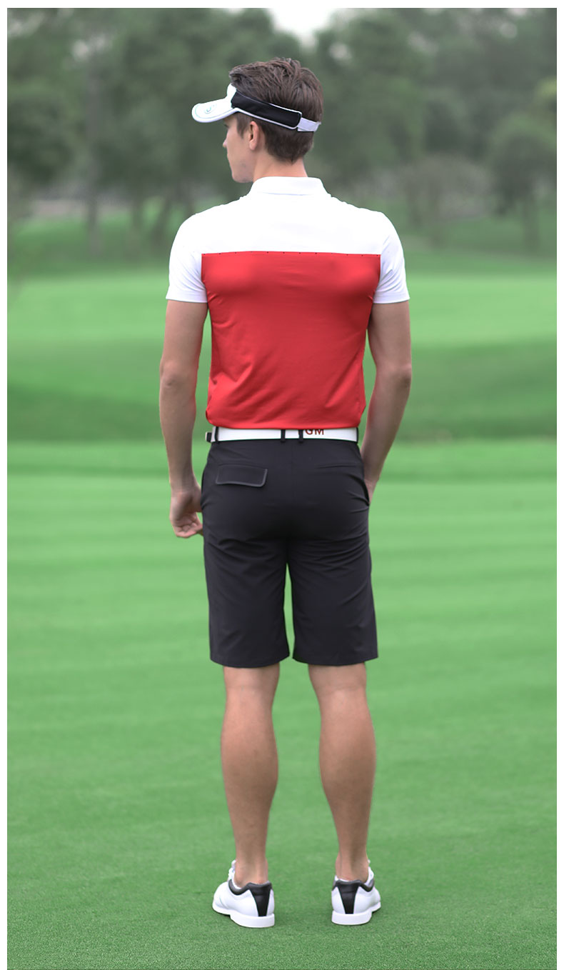PGM  新品 高尔夫服装 男士短袖t恤 速干面料 夏季男装衣服