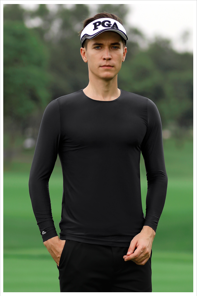 PGM 夏季新款 高尔夫防晒衣男士冰丝打底衫golf长袖t恤上衣服装男