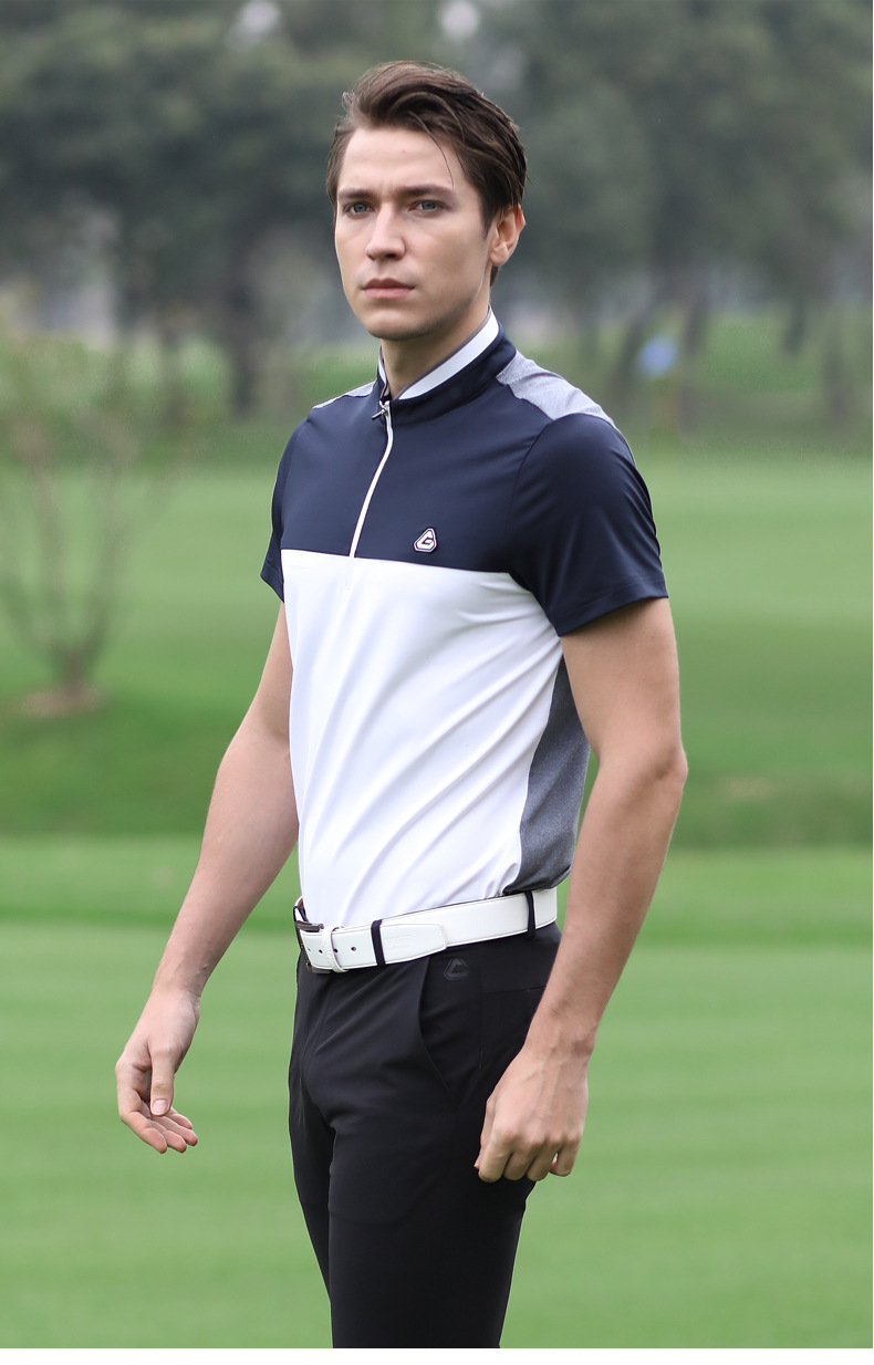 PGM 新品 高尔夫服装 男士短袖t恤 golf透气速干男装衣服
