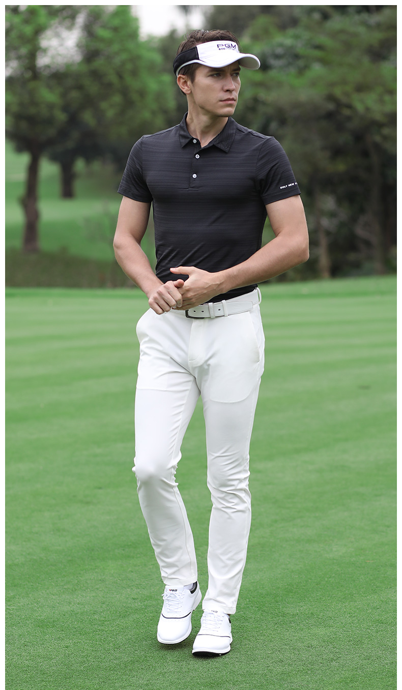 PGM  2021春夏新款 高尔夫服装 男士短袖t恤 速干面料 男装运动