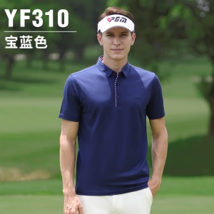 PGM 高尔夫服装男短袖t恤golf休闲纯棉上衣夏季透气型男装衣服