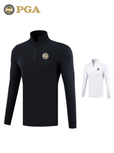 美国PGA 高尔夫服装 男士秋冬季外套 比赛球服 防风保暖 拉链衣领