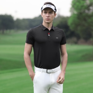 高尔夫服装男士夏季透气衣服短袖T恤速干功能面料golf男装