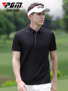 PGM 高尔夫服装男短袖t恤golf休闲纯棉上衣夏季透气型男装衣服