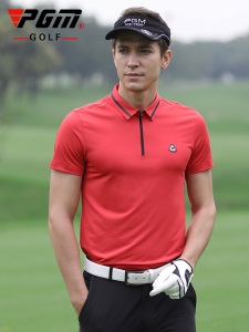 PGM 高尔夫服装男士夏季短袖t恤透气速干golf运动男装上衣衣服