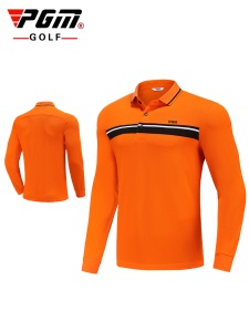 PGM 高尔夫服装男装 男士长袖t恤 秋冬季保暖衣polo衫 golf球衣服