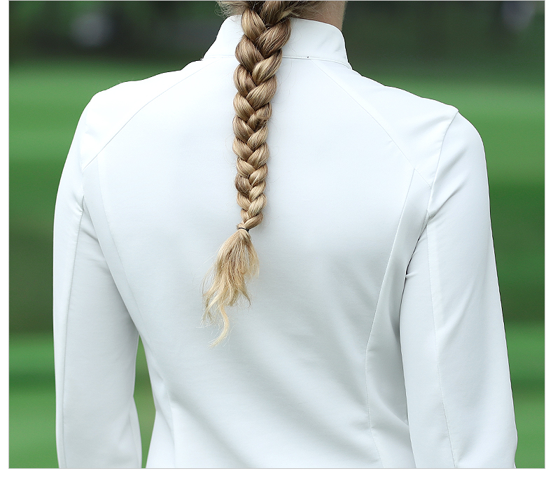 美国PGA 2021新款高尔夫女士长袖T恤春夏立领拉链式 舒适时尚服装