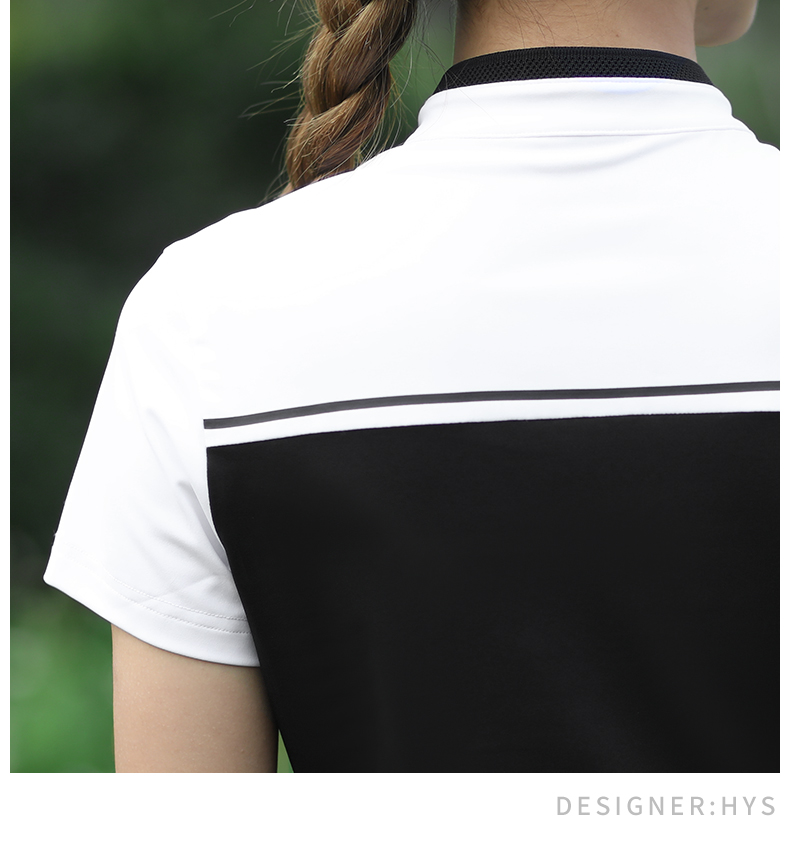 PGM 正品夏季高尔夫女装套装2021短袖T恤拉链领速干面料衣服短裙