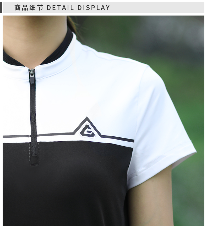 PGM 正品夏季高尔夫女装套装2021短袖T恤拉链领速干面料衣服短裙