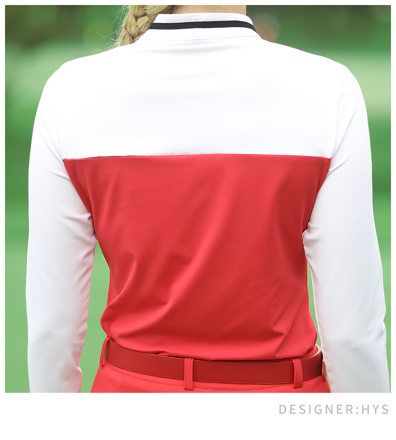 PGM高尔夫球服装女韩国版女装夏季时尚长袖t恤裙子显瘦衣服套装