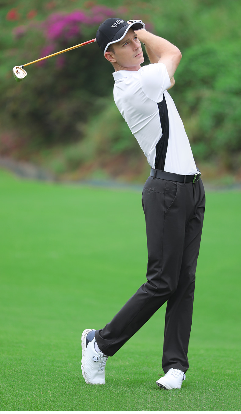 PGM 2021夏季 高尔夫裤子男装休闲运动球裤弹力速干长裤golf男裤