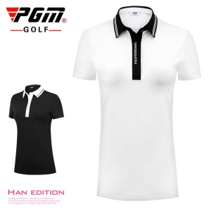 PGM 正品新高尔夫球衣服女士服装上衣夏季短袖T恤速干运动球服