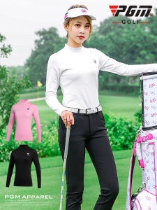 PGM 高尔夫打底衫女长袖T恤春夏季时尚内衣薄款/加绒款高尔夫服装