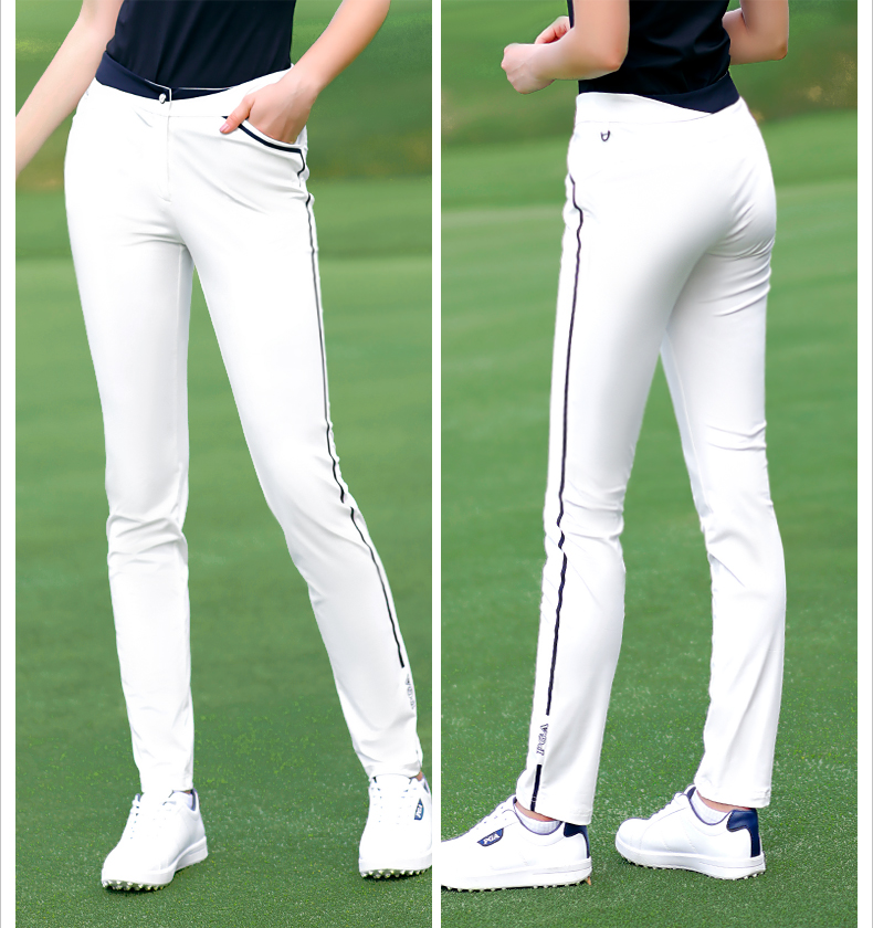 美国PGA 2021新款 高尔夫服装 女士长裤夏季女装弹力修身裤子