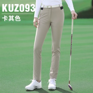 PGM高尔夫裤子女春秋季2021修身显瘦高尔夫球女裤加厚磨绒长裤子