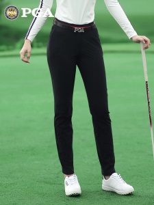 美国PGA 2021新款高尔夫长裤女裤子夏季高尔夫女裤弹力修身显瘦