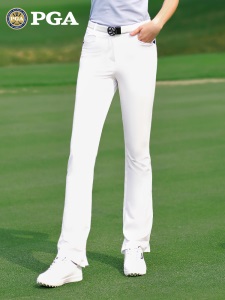美国PGA 2021新款高尔夫女裤夏季高尔夫长裤女阔腿裤弹力喇叭裤