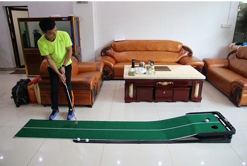 PGM可调坡度 50*300cm室内高尔夫球推杆练习器办公室迷你套装地毯
