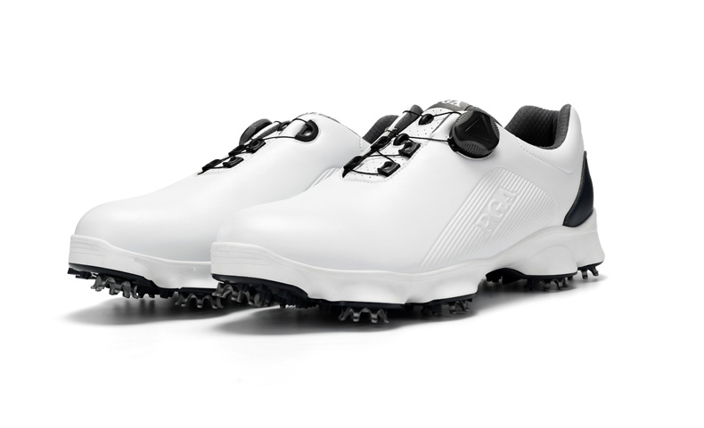 PGA 高尔夫男士球鞋  防水鞋子 活动钉 防侧滑鞋钉 旋钮伸缩鞋带