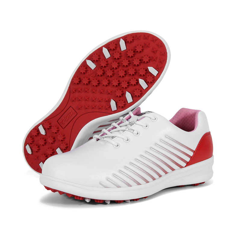 PGM 2021新品 高尔夫球鞋 女士防水鞋子 防侧滑鞋钉 舒适柔软鞋底
