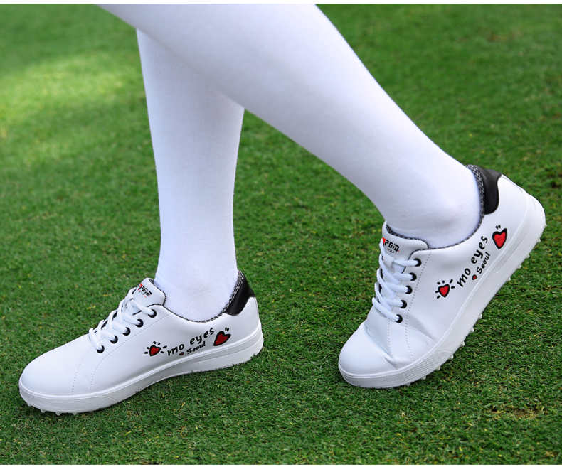 PGM新款高尔夫球鞋女士防水鞋子夏季高尔夫女鞋小白鞋 柔软无钉鞋