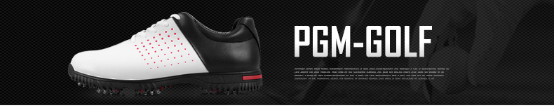 PGM 高尔夫鞋男鞋防水球鞋golf超纤皮鞋休闲运动鞋子八爪活动钉鞋