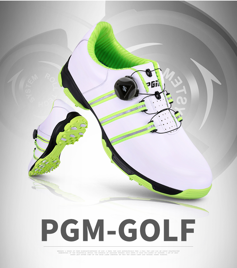 PGM 头层牛皮 高尔夫球鞋男士真皮golf运动鞋子防水防滑轻便男鞋