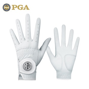 美国PGA 高尔夫球手套 女士真皮手套 全羊皮 可拆卸马克 1双/两只
