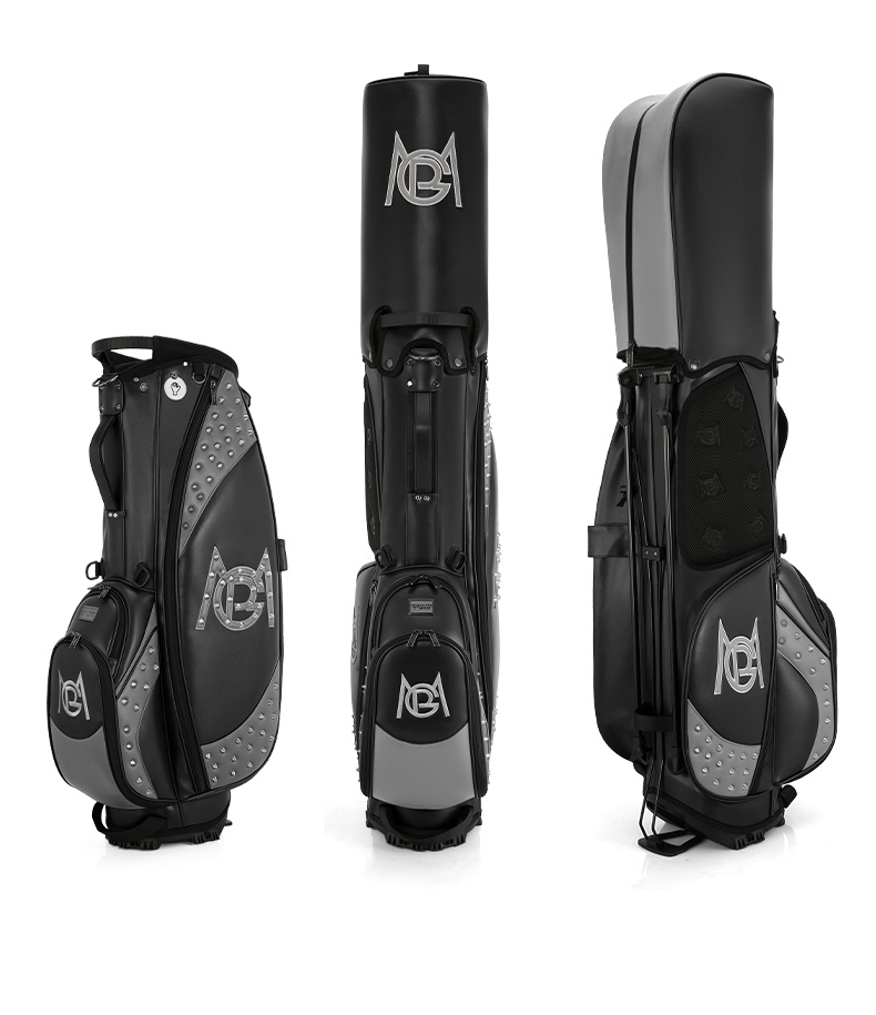 PGM 2021新款高尔夫支架包女韩版铆钉golf球包透明球帽防水球杆包