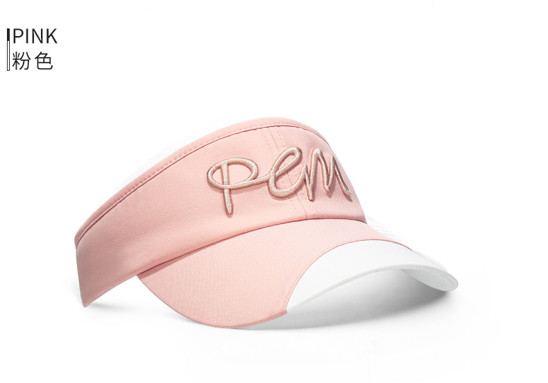 PGM 2021新款高尔夫球帽女夏季绑带蝴蝶结帽子防晒帽可调节无顶帽