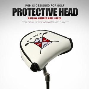 PGM 高尔夫杆头套 推杆保护套半圆 磁吸闭合 绒面内里 球杆套帽套