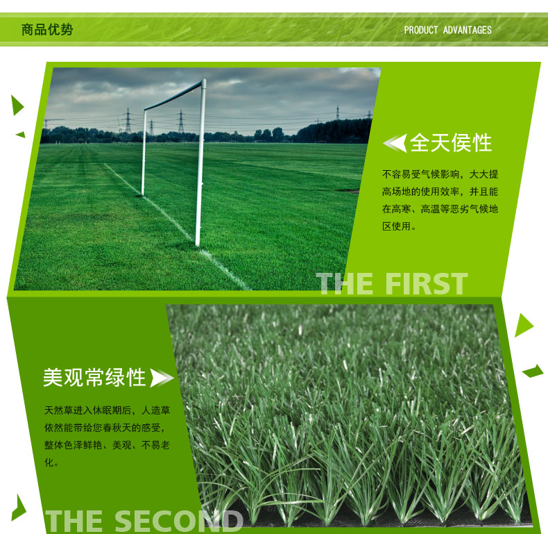高仿真人造草坪 5cm 专业足球草 加密假草地毯 可接铺设工程