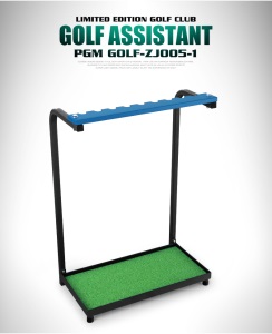 PGM高尔夫球杆架 球杆展示架 钢制 绿色球杆架子 收纳练习场用品