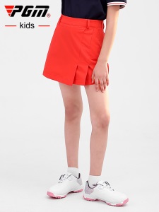 PGM儿童高尔夫裙子女童运动服装夏季golf半身短裙透气速干网球裙