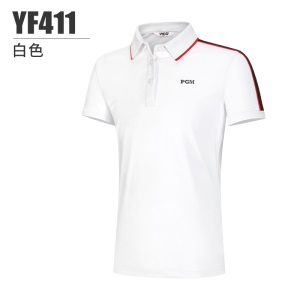 PGM女童高尔夫球服装2021新款短袖T恤夏季golf衣服青少年透气上衣
