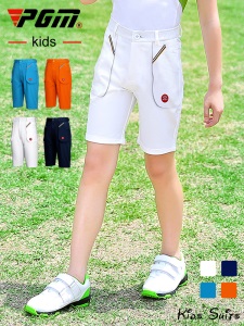 PGM正品!新高尔夫服装裤子儿童高尔夫服装男童短裤夏季青少年衣服