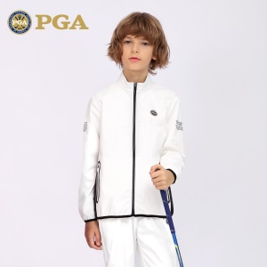 美国PGA儿童高尔夫球服装秋冬男童衣服裤套装青少年防风保暖外套